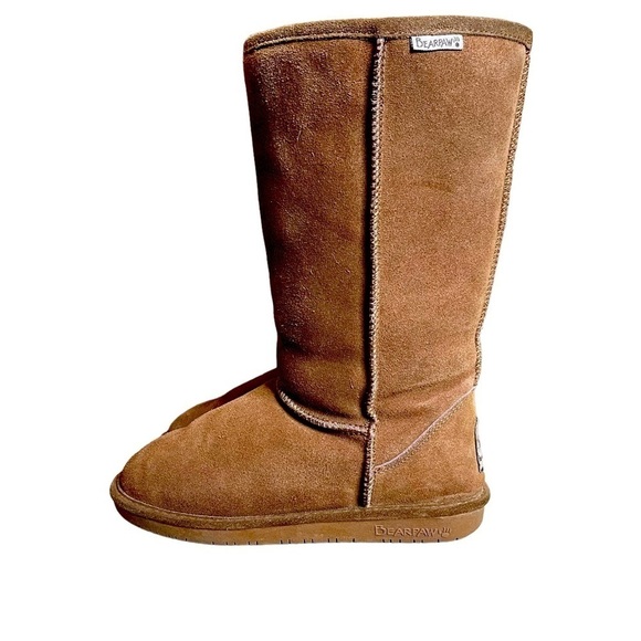 Women’s Hickory BearPaw Emma Tall Suede Boot with Sheepskin Wool Lining - Size 8 - Picture 3 of 9